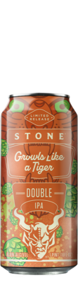 stone growls like a tiger double ipa can