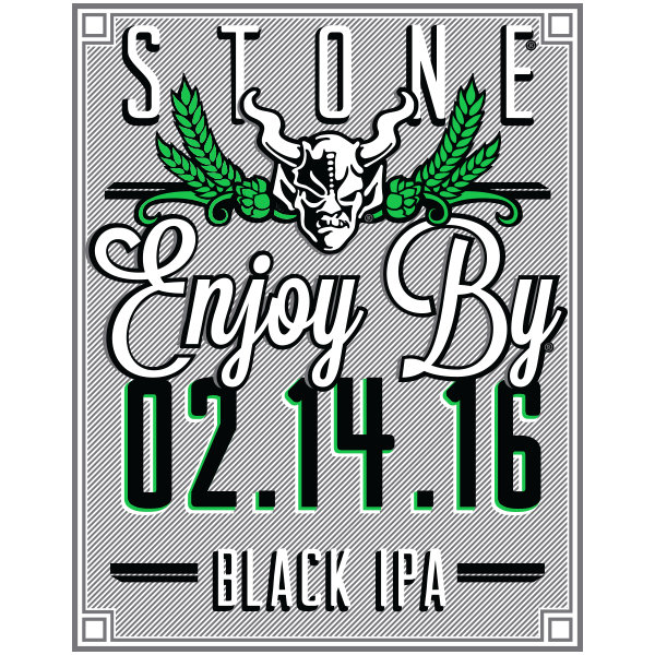 Stone Enjoy By 02.14.16 Black IPA