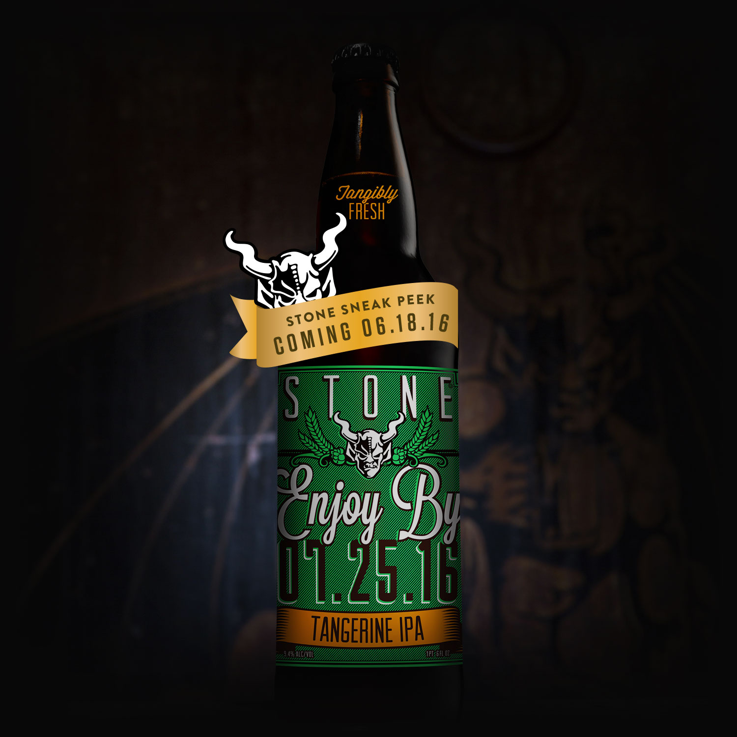 Stone Enjoy By 07.25.16 Tangerine IPA Stone Brewing