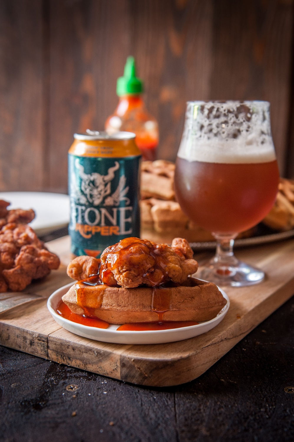 Stone Ripper Fried Chicken & Beer Waffles