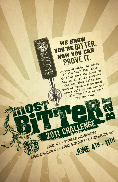 Most bitter bar challenge poster