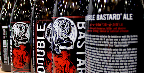 bottles of Double Bastard Ale