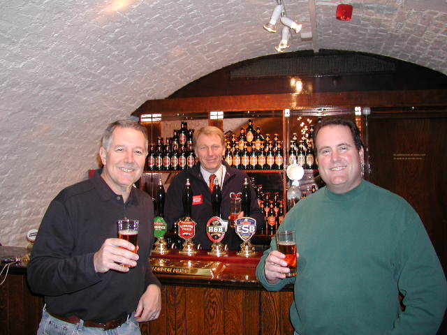 Steve and Mitch enjoying a beer at Shepherd Neame. Read Steve's notes from last year's e-mail nesletter.