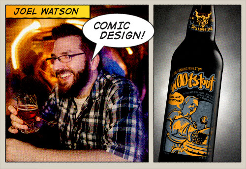 Joel Watson with his wootstout design