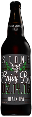 Stone Enjoy By 02.14.16 Black IPA bottle