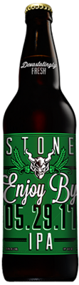 Stone Enjoy By 05.29.17 IPA bottle
