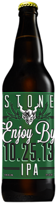 Stone Enjoy By 10.25.13 IPA bottle
