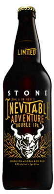 Stone Loral & Dr. Rudi's Inevitable Adventure Double IPA bottle