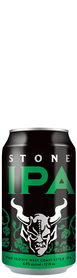 stone IPA can