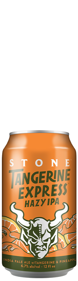 stone tangerine express hazy IPA can