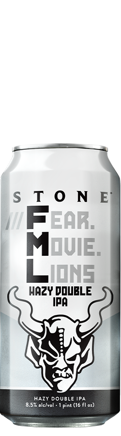 stone fear movie lions hazy double IPA can