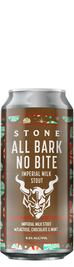 Stone All Bark No Bite Imperial Milk Stout can