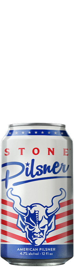 Stone Pilsner can