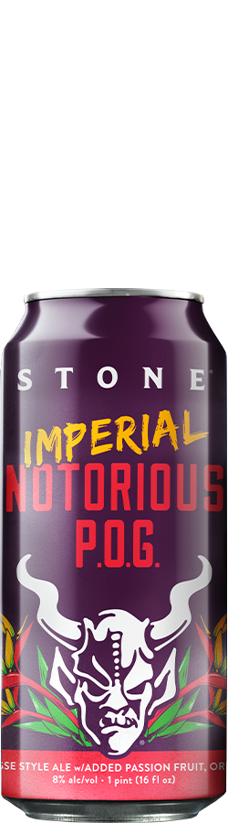 can of Stone Imperial Notorious P.O.G. beer