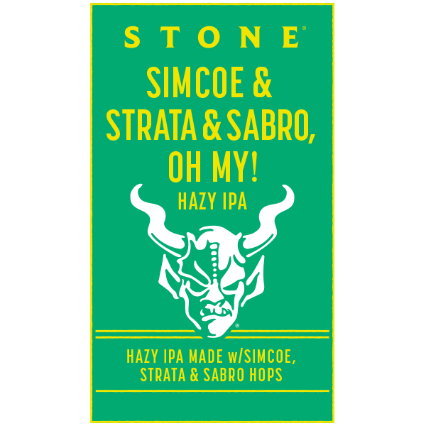 Stone Simcoe & Strata & Sabro, Oh My! Hazy IPA