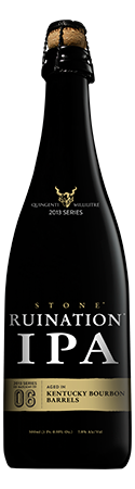 Ruination IPA Aged in Kentucky Bourbon Barrels by Stone Brewing