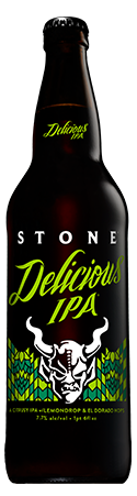 Stone Delicious IPA bottle
