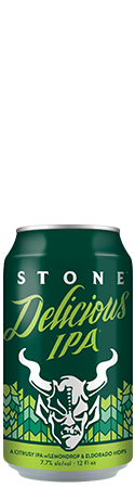 Stone Delicious IPA can