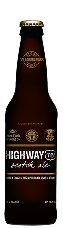 Green Flash, Pizza Port Carlsbad & Stone Highway 78 Scotch Ale by Stone Brewing