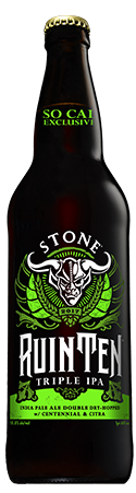 RuinTen Triple IPA Double Dry-Hopped with Centennial and Citra by Stone Brewing