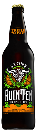 RuinTen Triple IPA with Orange Peel and Vanilla Bean by Stone Brewing