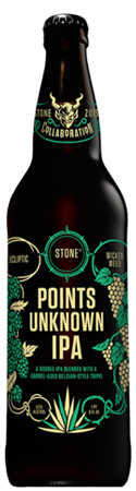 Ecliptic, Wicked Weed & Stone Points Unknown IPA by Stone Brewing