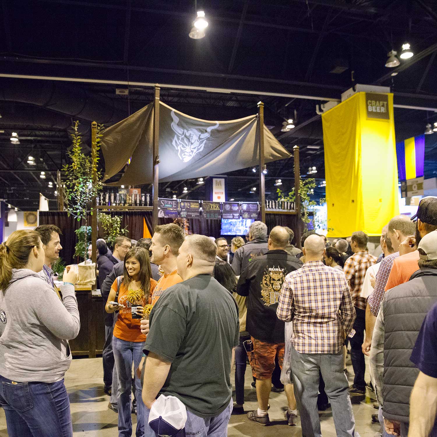 Crowd outside GABF booth