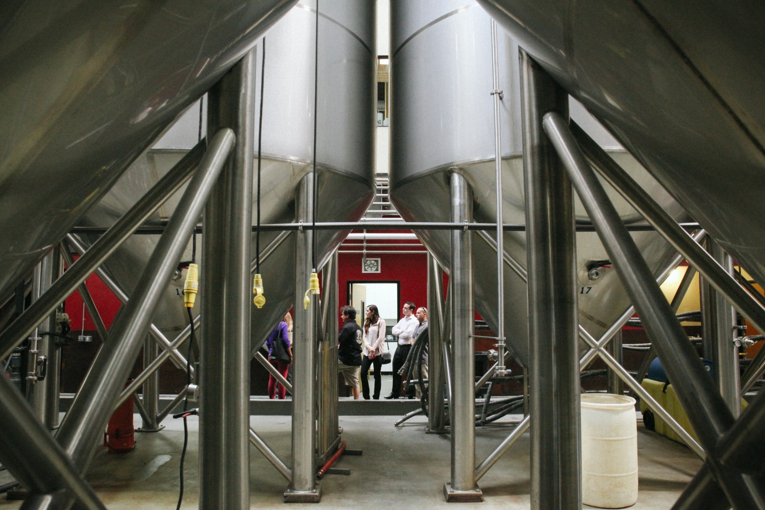 inside the brewery