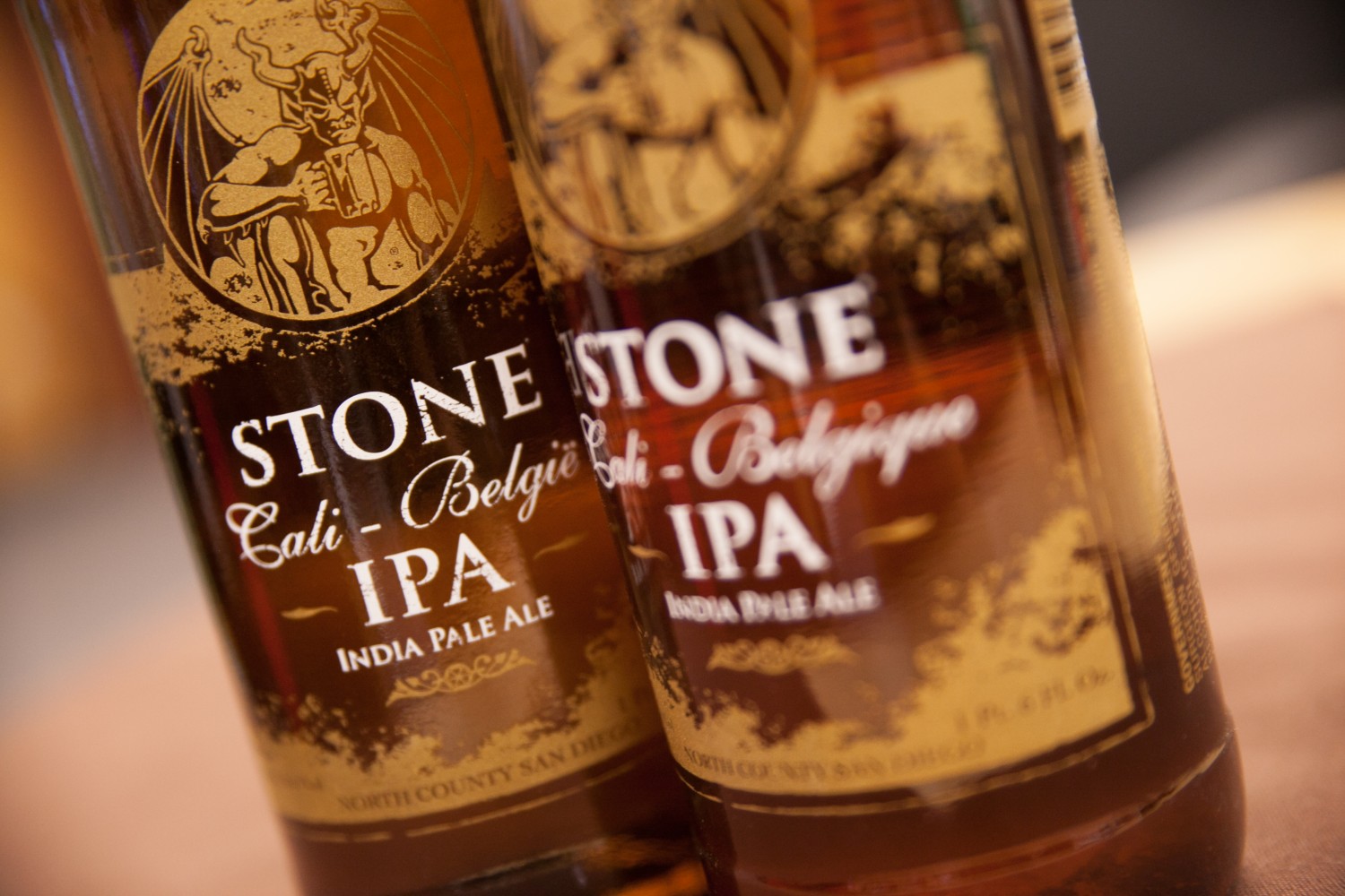 Stone Cali-Belgique IPA bottles