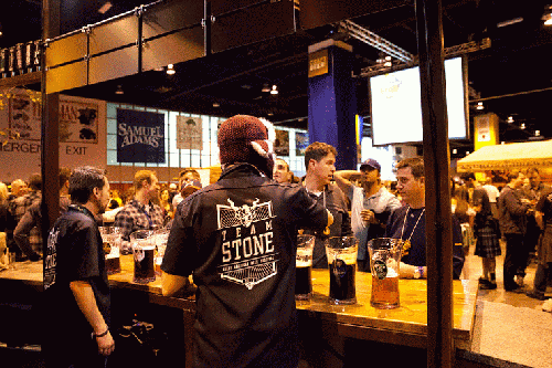 The booth in motion at GABF
