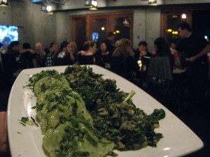 Spinach Ravioli with Wild Mushroom Filling in a Light Herb Sauce