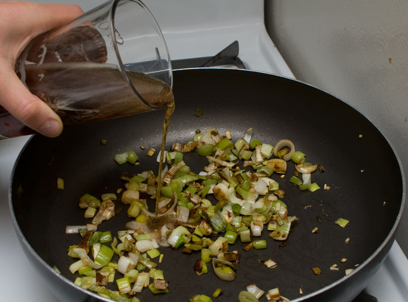 Leeks and beer