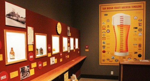 San Diego Craft Brewer timeline poster and display