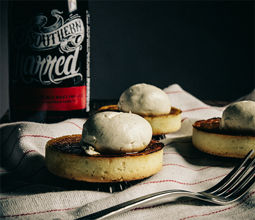 charred pumpkin tartlets