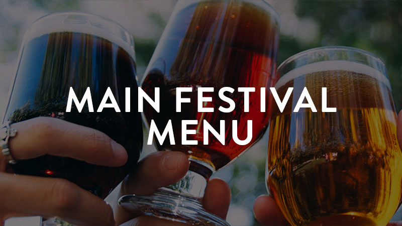 Main Festival Beer Menu