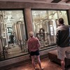 Looking into the brewery