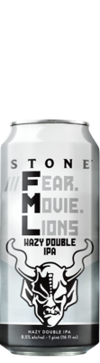 stone fear movie lions hazy double IPA can