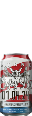 Stone Enjoy By 07.04.24 Tangerine & Pineapple IPA can