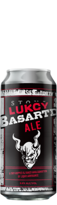can of lucky bastard ale beer