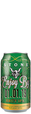 Stone Enjoy By 01.01.19 BRÜT IPA can