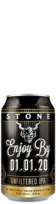 Stone Enjoy By 01.01.20 Unfiltered IPA can