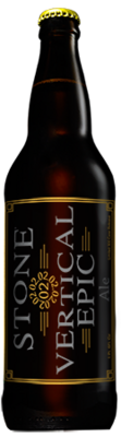 Stone 02.02.02 Vertical Epic Ale bottle