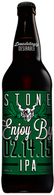 Stone Enjoy By 02.14.15 IPA bottle