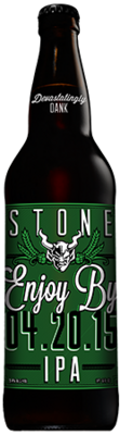 Stone Enjoy By 04.20.15 IPA bottle