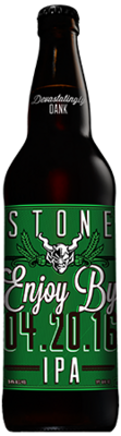 Stone Enjoy By 04.20.16 IPA bottle