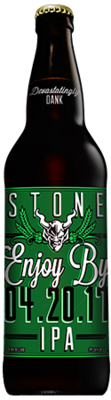 Stone Enjoy By 04.20.17 IPA bottle