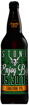 Stone Enjoy By 05.30.16 Tangerine IPA bottle