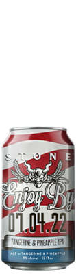 Stone Enjoy By 07.04.22 Tangerine & Pineapple IPA can