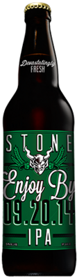 Stone Enjoy By 09.20.14 IPA bottle