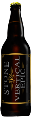 Stone 10.10.10 Vertical Epic Ale bottle